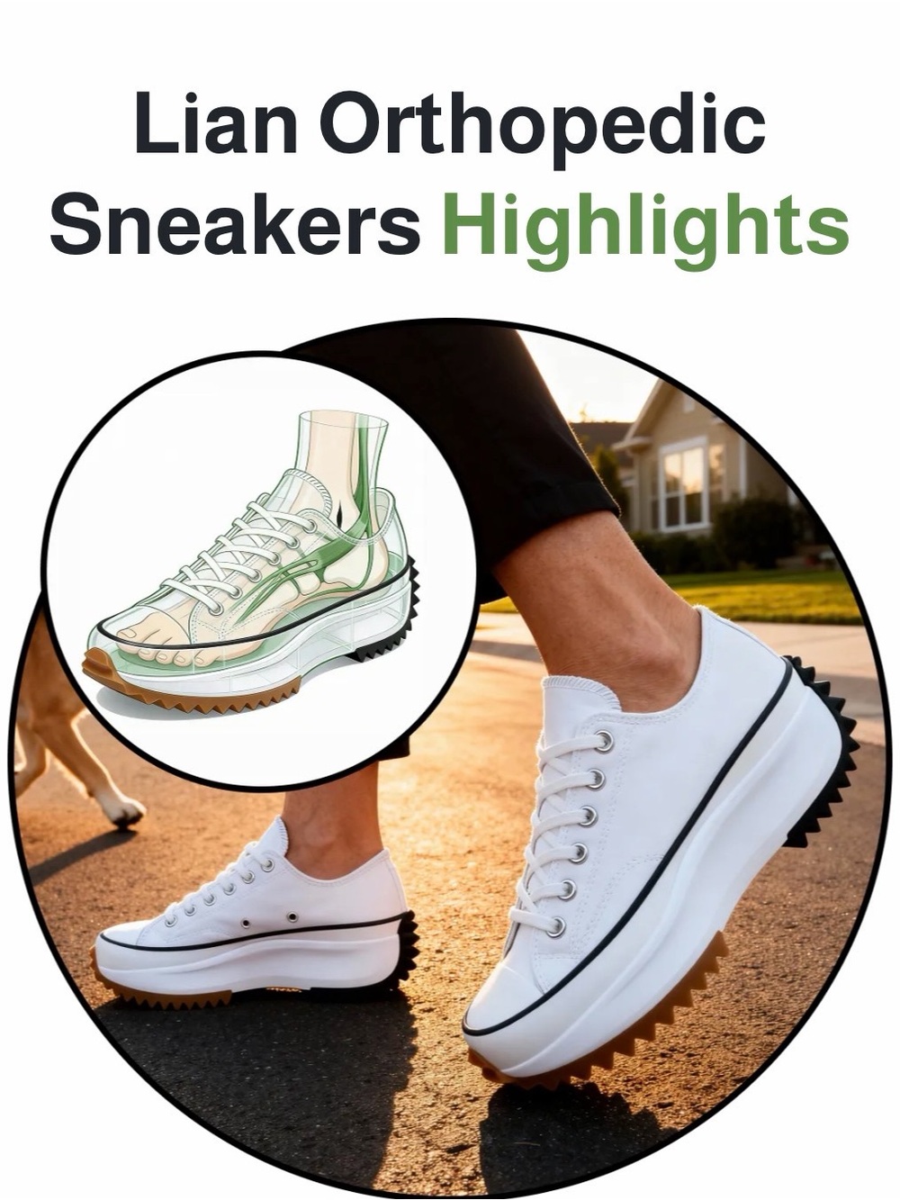 Women's White Platform Sneakers